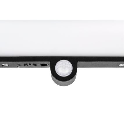 LED-Solar-Wandleuchte mit Bewegungs- und Dämmerungssensor LED/3W/3,7V IP54 1500 mAh schwarz