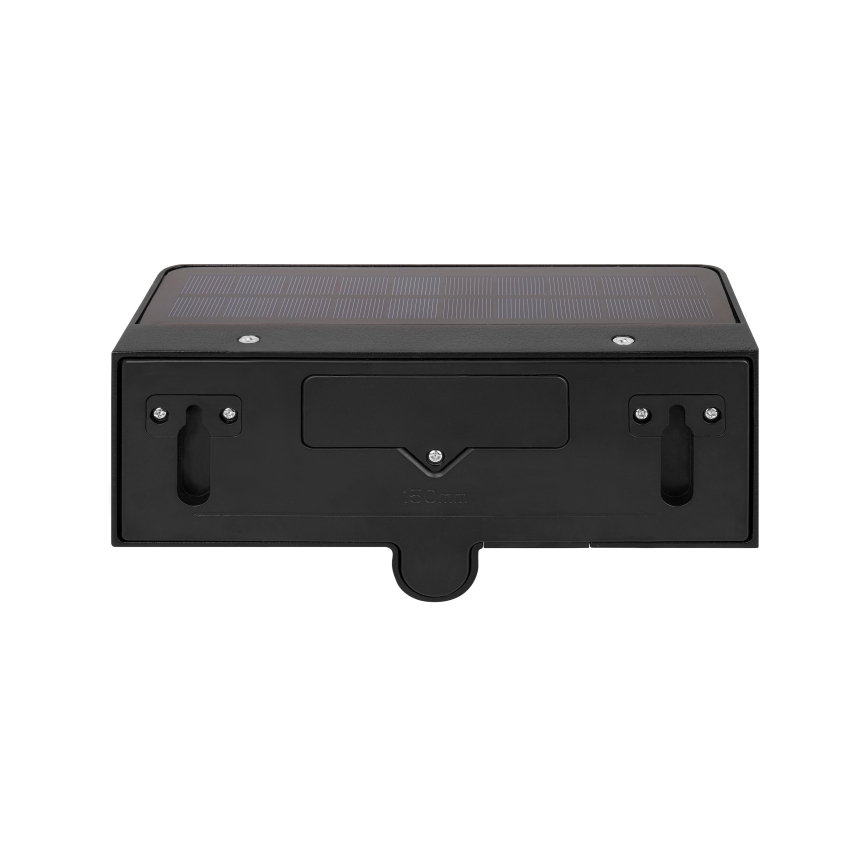 LED-Solar-Wandleuchte mit Bewegungs- und Dämmerungssensor LED/3W/3,7V IP54 1500 mAh schwarz