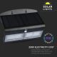 LED Solar-Wandleuchte mit Sensor LED/7W/3,7V 4000K IP65 schwarz