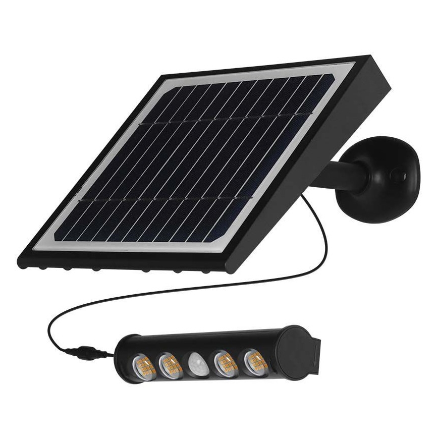 LED Solar-Wandleuchte mit Sensor LED/8W/3,7V IP65 3000K 4000 mAh