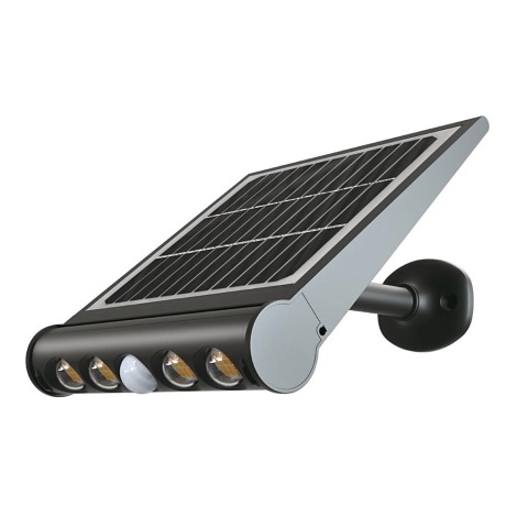 LED-Solar-Wandleuchte mit Sensor LED/8W/3,7V IP65 4000K