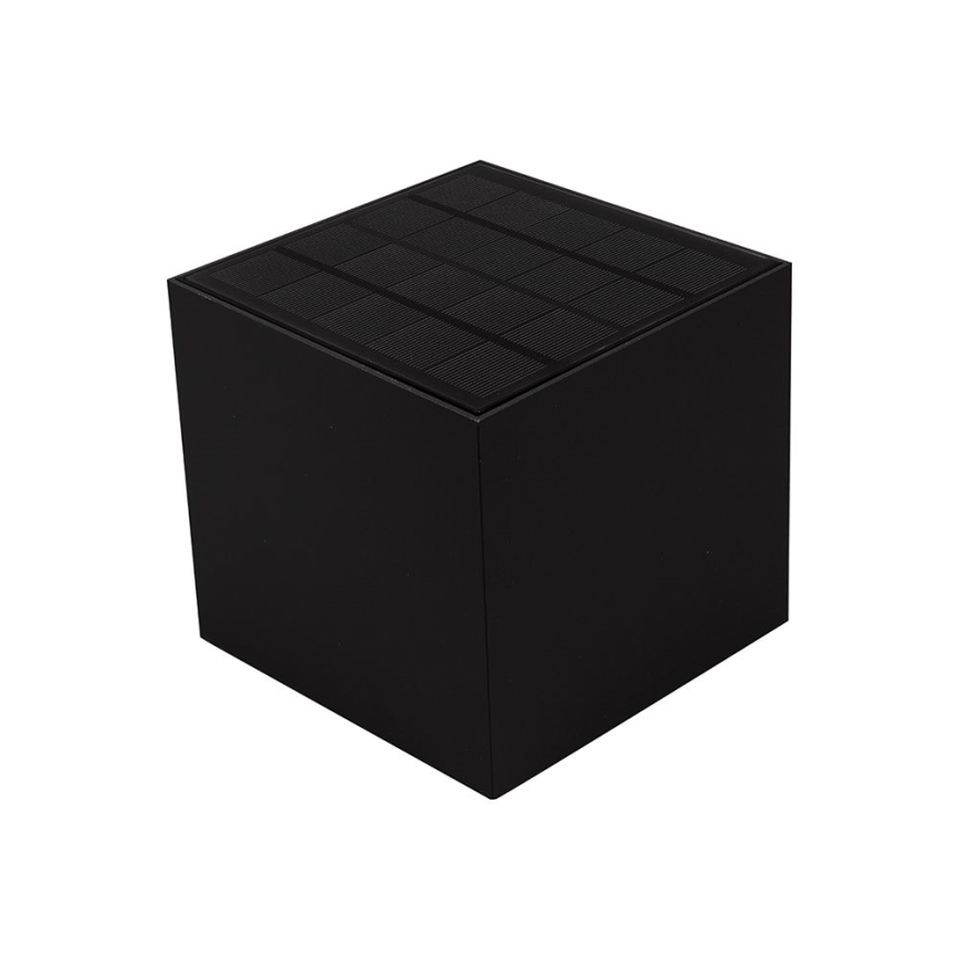 LED Solar-Wandleuchte mit Sensor LED/9W/3,7V 3000/4000/5000K 2600 mAh IP65 Schwarz