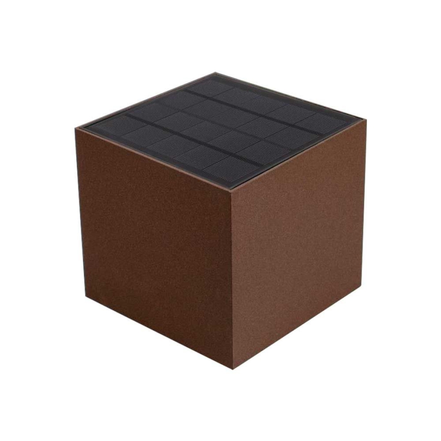 LED Solar-Wandleuchte mit Sensor LED/9W/3,7V 3000/4000/5000K 2600 mAh IP65 Braun