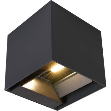 LED-Solar-Wandleuchte mit Sensor LED/9W/5V 3000/4000/5000K IP65 2600 mAh Anthrazit