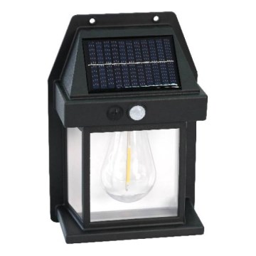 LED-Solar-Wandleuchte mit Sensor OMVIA LED/3,7V 3000K IP44 1200 mAh
