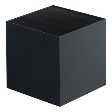 LED-Solar-Wandleuchte mit Sensor REKA LED/6W/3,7V 1800 mAh 3000/4000/6500K IP65 schwarz