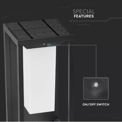 LED Solar-Wandleuchte mit Sensor SAMSUNG CHIP LED/2W/3,7V IP65 2600 mAh