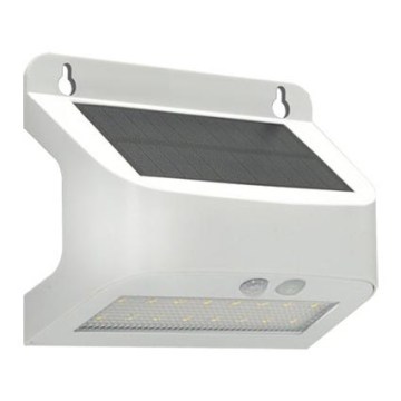 LED Solar-Wandleuchte mit Sensor SOLTO LED/6W/3,7V 4000K IP54 2400 mAh weiß