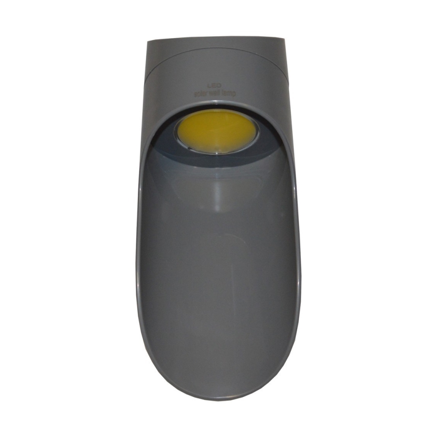 LED Solar-Wandleuchte PALESA LED/1W/3,7V IP65 1800 mAh grau