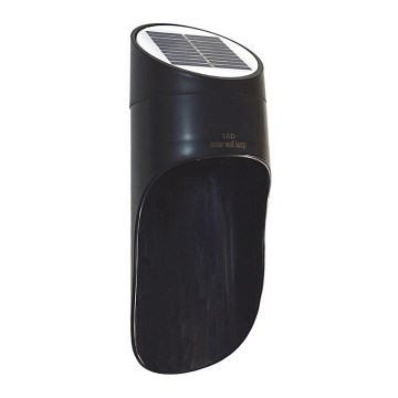 LED Solar-Wandleuchte PALESA LED/1W/3,7V IP65 1800 mAh schwarz