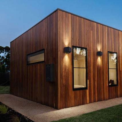 LED Solar-Wandleuchte WINGS LED/2W/1200 mAh 3,7V 3000K IP54 Schwarz