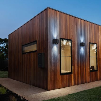 LED Solar-Wandleuchte WINGS LED/2W/1300 mAh 3,7V 6000K IP54 Schwarz