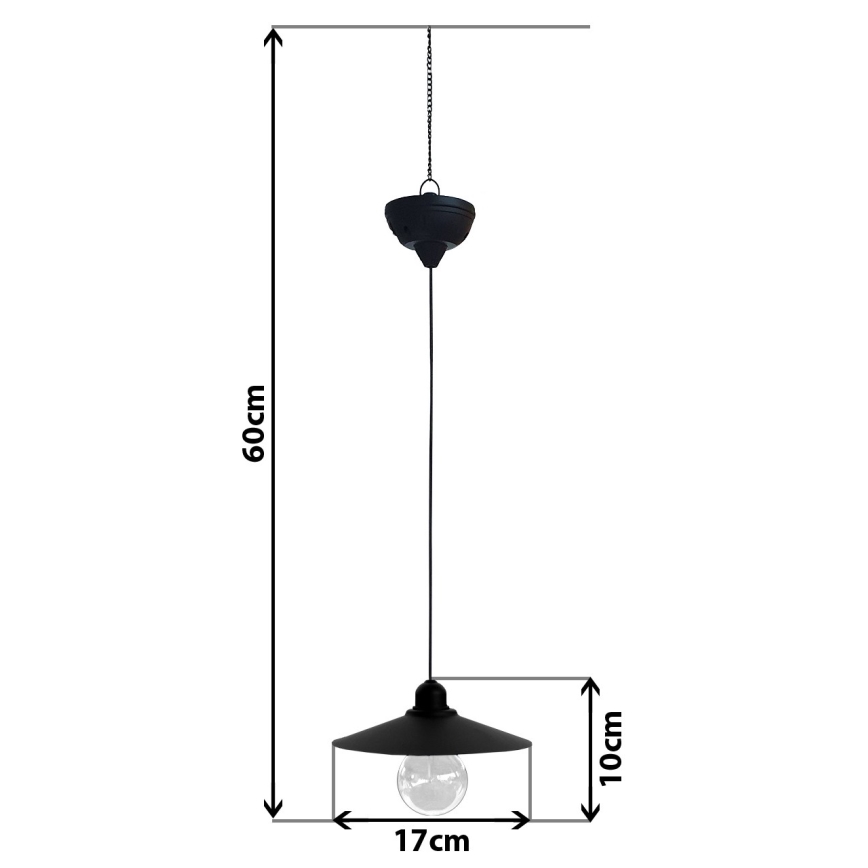 LED-Solarhängeleuchte DINA 1,2V 200 mAh IP44