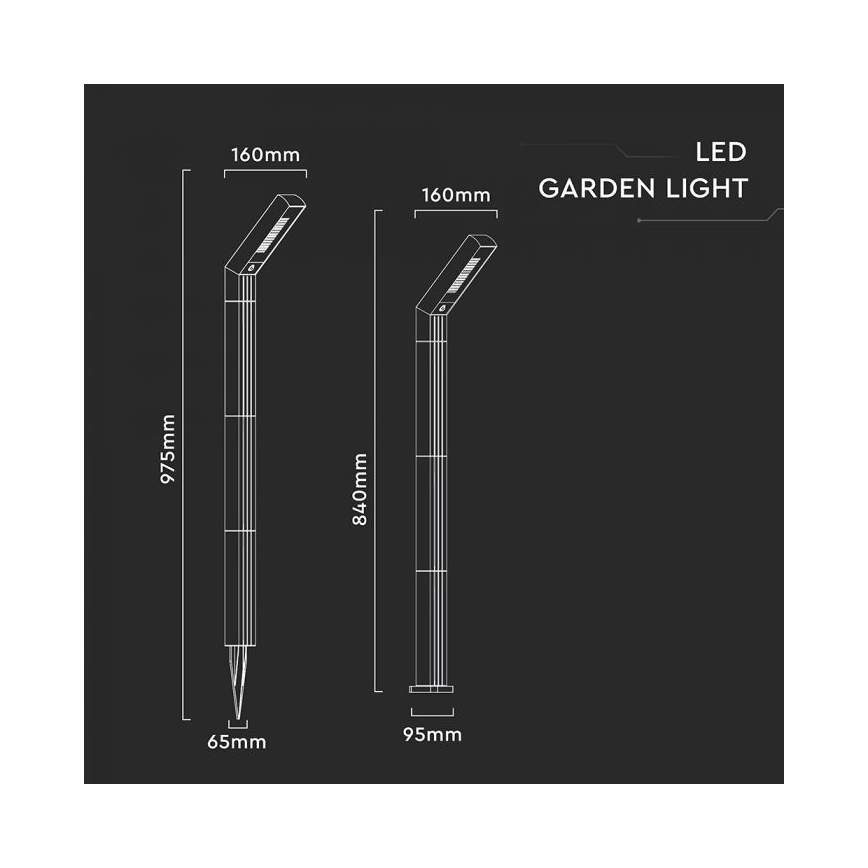 LED-Solarlampe 2-in-1 LED/1,5W/3,7V IP65 1500 mAh