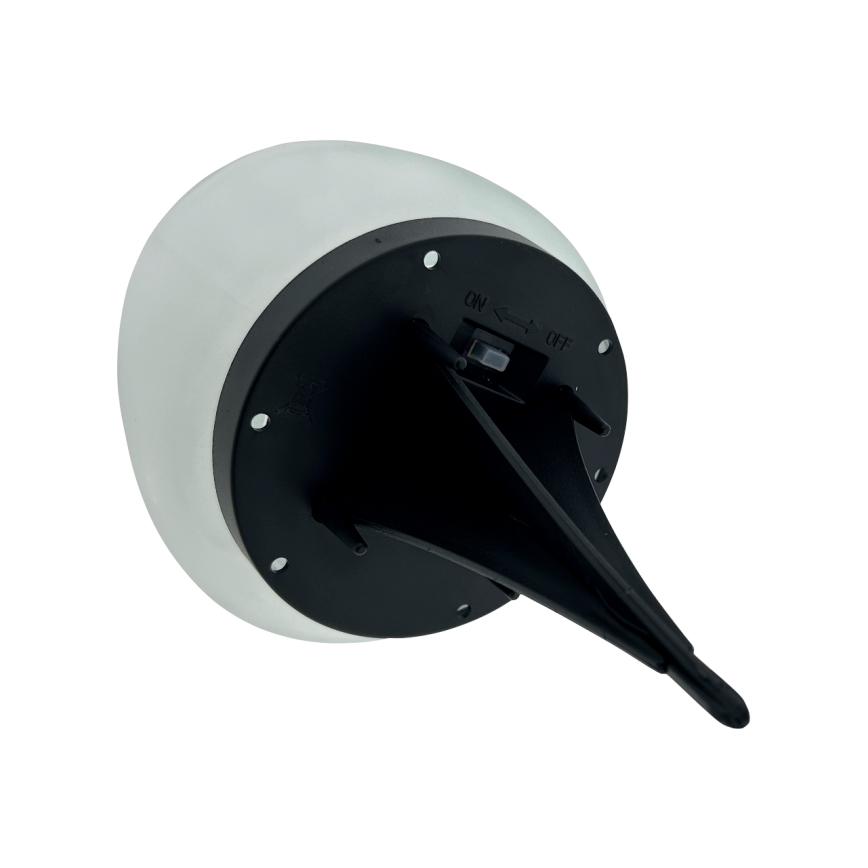 LED-Solarlampe 2xLED/1,2V 300 mAh IP44 schwarz/weiß