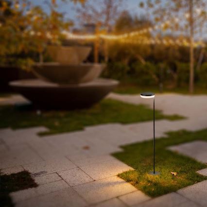 LED-Solarlampe für den Außenbereich LED/2W/3,7V 3000K IP54 schwarz