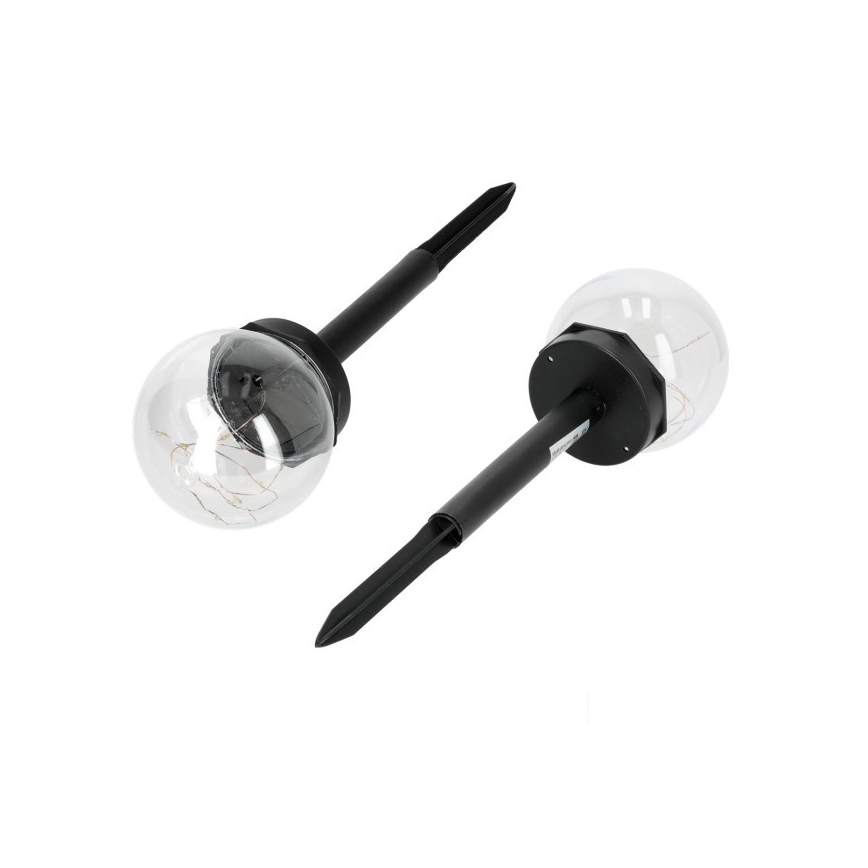 LED-Solarlampe GLEAM LED/1,2 V 3000 K IP44 40 mAh transparent/schwarz