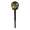 LED Solarlampe GLEAM LED/1,2V 3000K IP44 40 mAh rauchfarben/schwarz