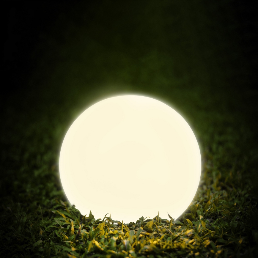 LED-Solarlampe KULA LED/3,2V 3000/4000/6500K Ø 30 cm 600 mAh IP65 weiß