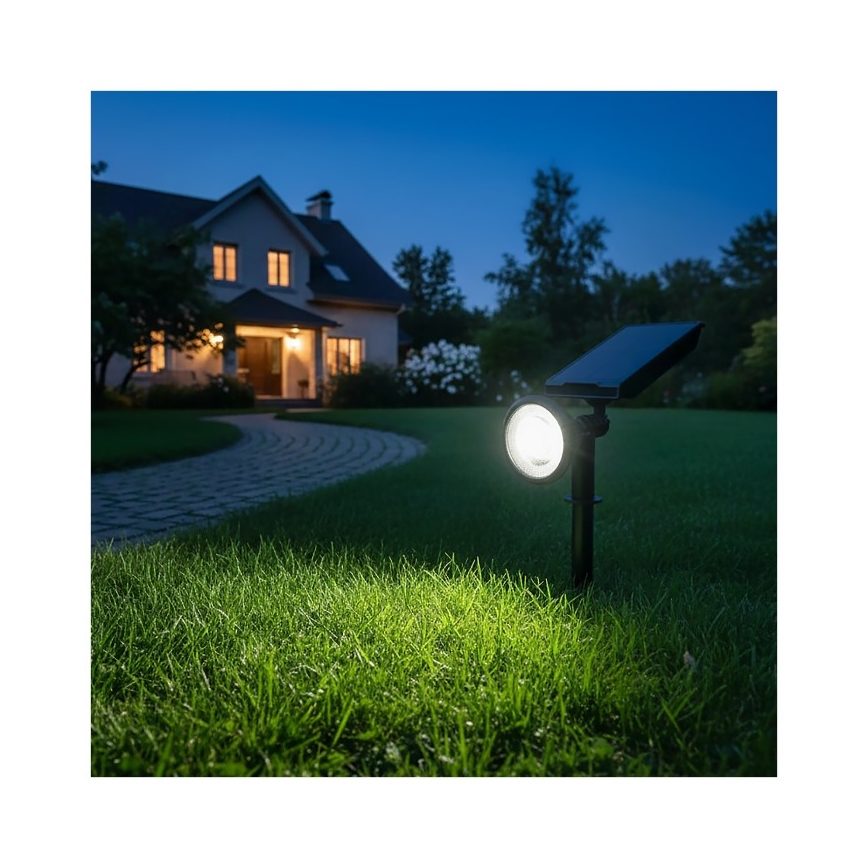 LED Solarlampe LANCE LED/3,7V 6000K IP44 1500 mAh