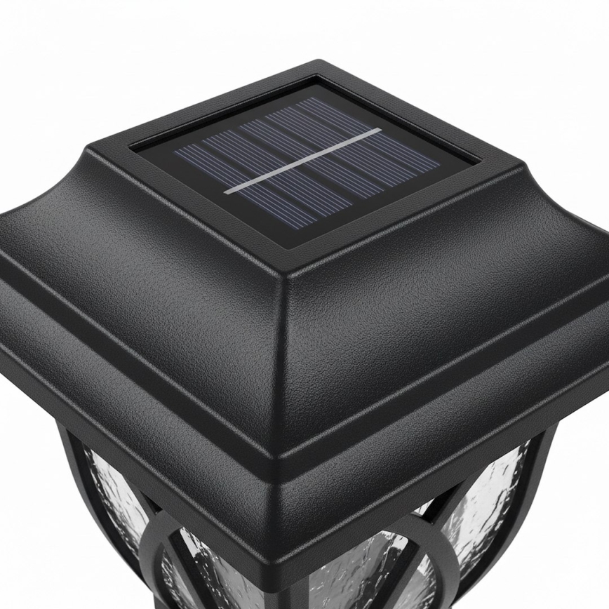LED-Solarlampe LAWN, LED/1,2 V, 100 mAh, 3000 K, 44 cm, IP44, schwarz