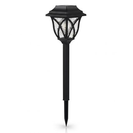 LED-Solarlampe LAWN, LED/1,2 V, 100 mAh, 3000 K, 44 cm, IP44, schwarz