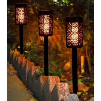 LED-Solarlampe mit Dämmerungssensor LED/2V IP44 600 mAh