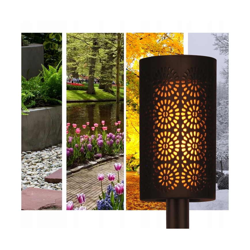 LED-Solarlampe mit Dämmerungssensor LED/2V IP44 600 mAh