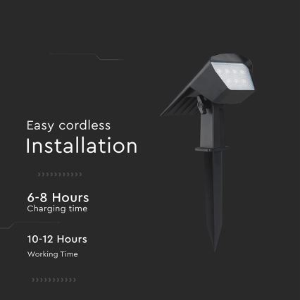 LED-Solarleuchte 2-in-1 LED/1,3W/3,7V 3000/4000/6400K IP65 1200 mAh