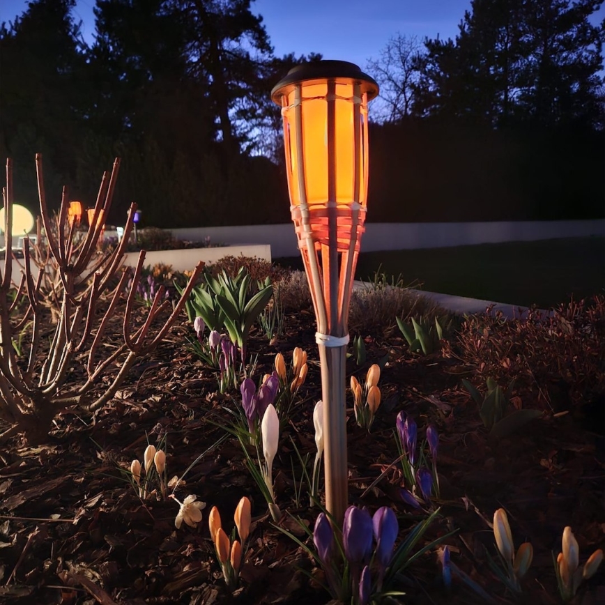 LED-Solarleuchte BAMBOO LED/1,2V 150 mAh 1800K 56 cm IP44 beige