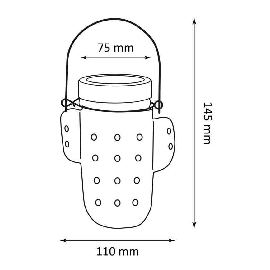 LED-Solarleuchte CACTUS LED/1,2V IP44