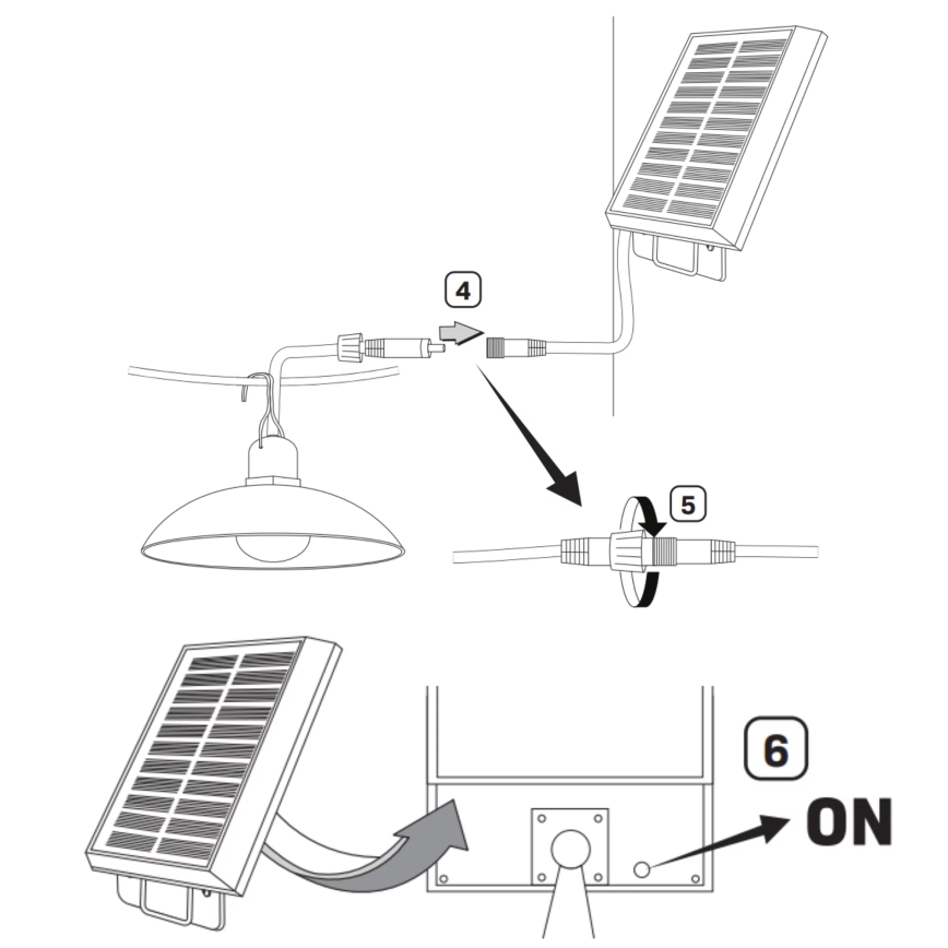 LED-Solarleuchte CELINA LED/1,8W/3,7V 2400 mAh IP44 + Fernbedienung