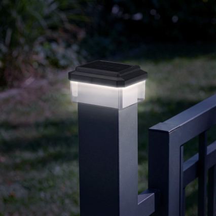 LED-Solarleuchte ELVO LED/4,5W/1,2V 300 mAh IP44 schwarz