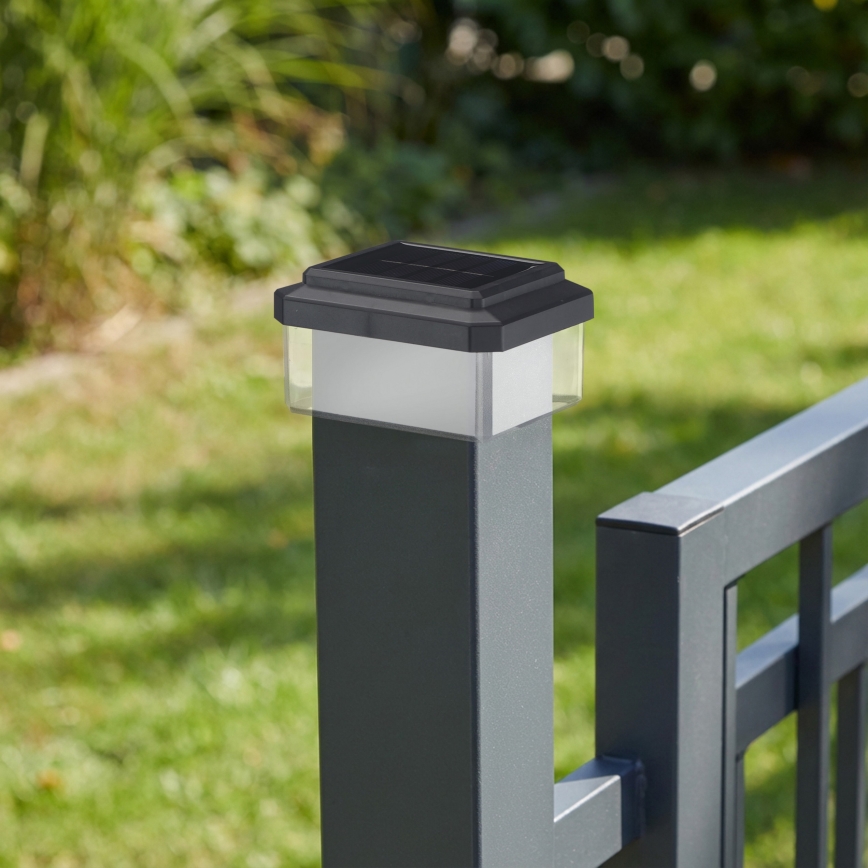 LED-Solarleuchte ELVO LED/4,5W/1,2V 300 mAh IP44 schwarz