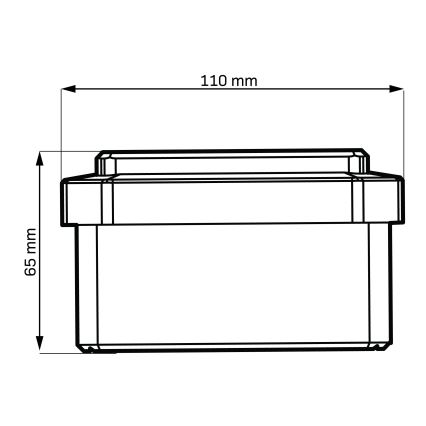 LED-Solarleuchte ELVO LED/4,5W/1,2V 300 mAh IP44 schwarz