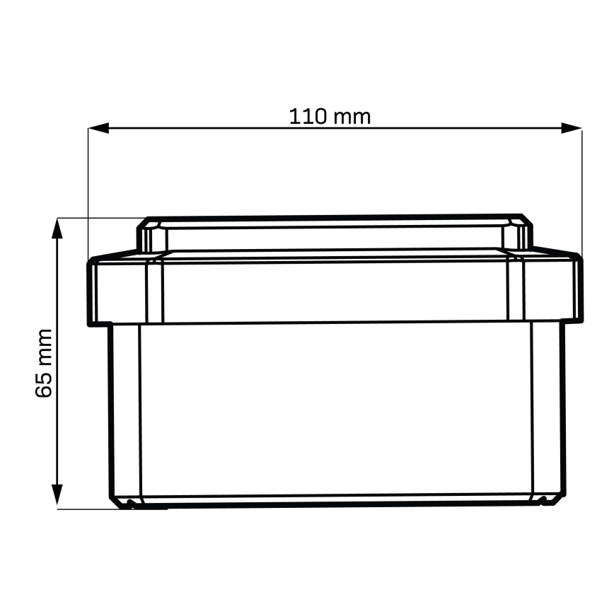 LED-Solarleuchte ELVO LED/4,5W/1,2V 300 mAh IP44 schwarz
