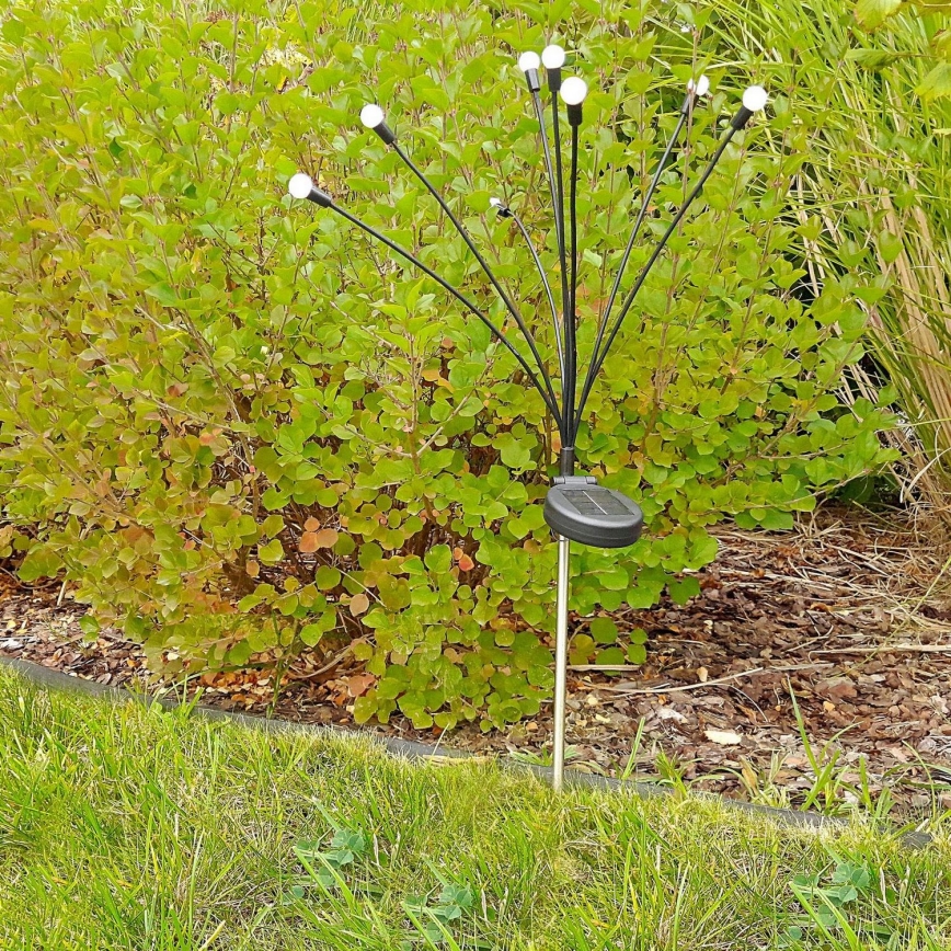 LED-Solarleuchte FIORINI 8xLED/1,2V 600mAh IP44 schwarz