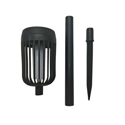 LED-Solarleuchte FLAME LED/1,2V 100 mAh 1800K 37 cm IP44 schwarz