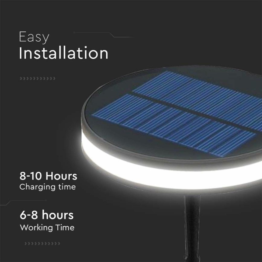 LED-Solarleuchte für den Außenbereich LED/1,8W/3,7V IP54 3000K 1800 mAh