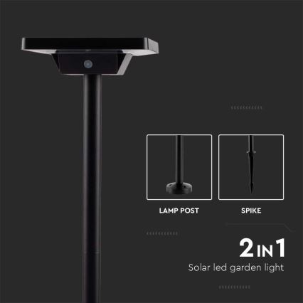 LED-Solarleuchte für den Außenbereich 2in1 LED/2W/3,7V IP65 3000/4000/6500K 2600 mAh
