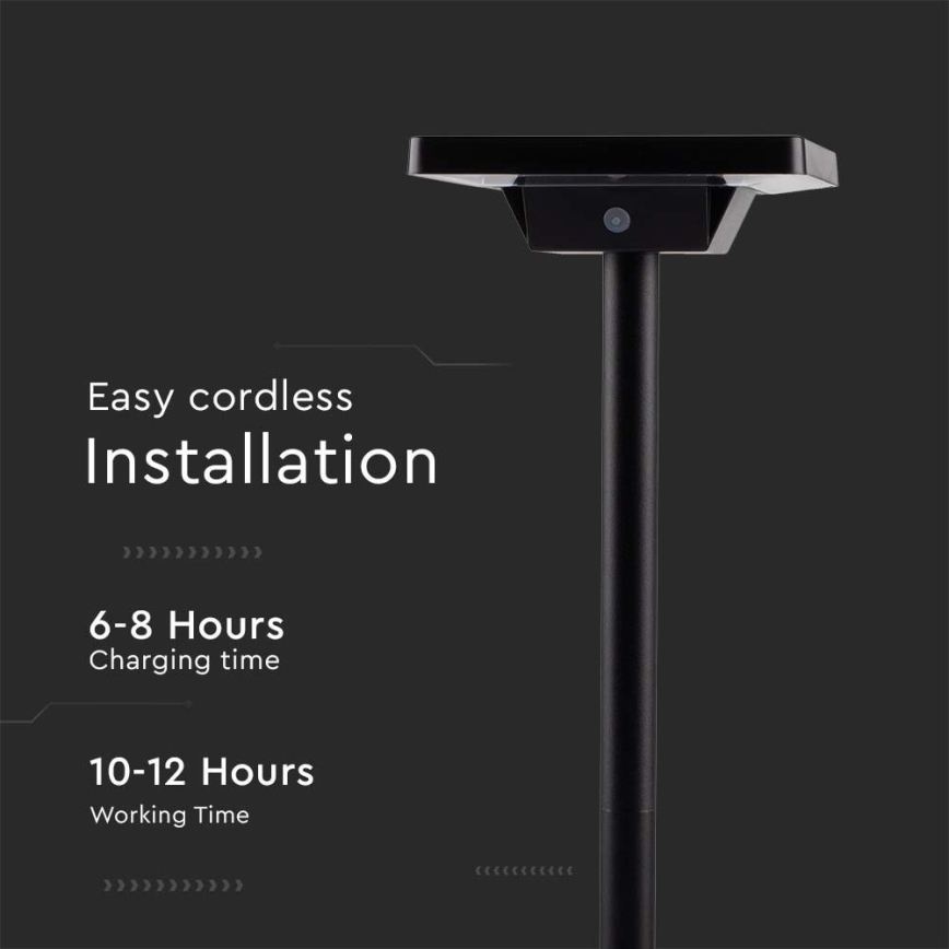 LED-Solarleuchte für den Außenbereich 2in1 LED/2W/3,7V IP65 3000/4000/6500K 2600 mAh
