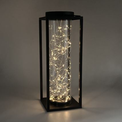 LED-Solarleuchte GLAMOUR LED/1,2V 600 mAh IP44 schwarz