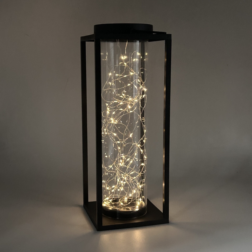 LED-Solarleuchte GLAMOUR LED/1,2V 600 mAh IP44 schwarz