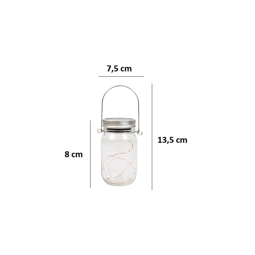 LED-Solarleuchte JAR LED/1,2V 600 mAh IP44