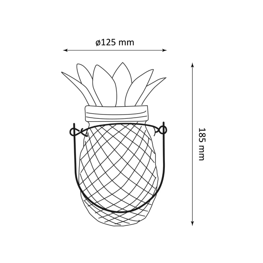 LED-Solarleuchte JAR LED/1,2V IP44 Ananas