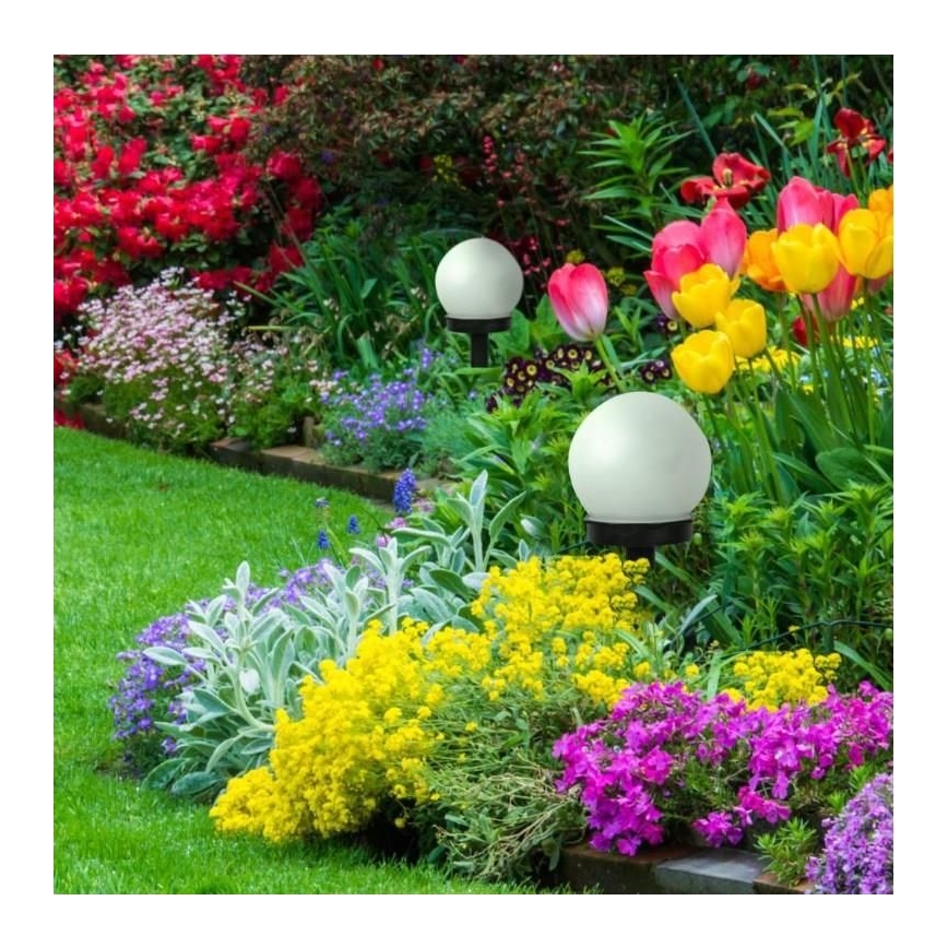 LED Solarlampe LED/1xAAA IP44 mit Dämmerungssensor