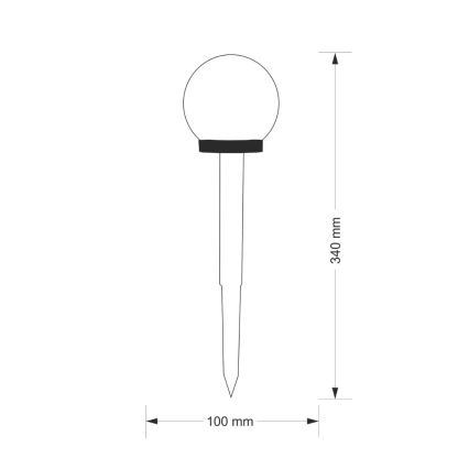 LED-Solarleuchte KULA LED/1,2V IP44