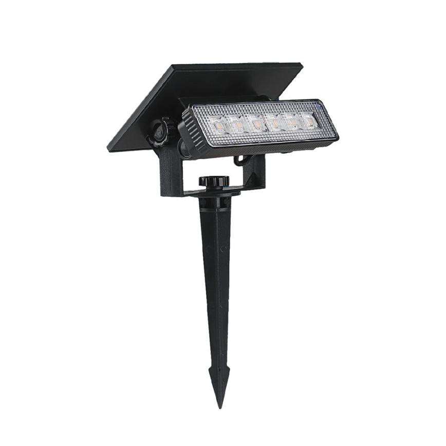 LED-Solarleuchte LED/0,9W/3,7V 3000K IP65 1200 mAh schwarz