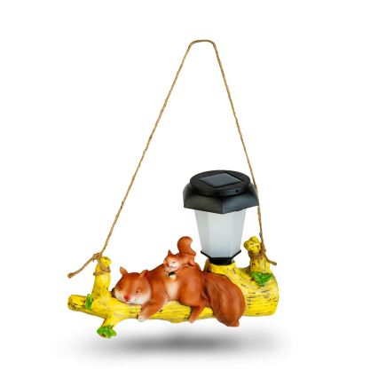LED-Solarleuchte LED/1,2 V 300 mAh IP44 Eichhörnchen