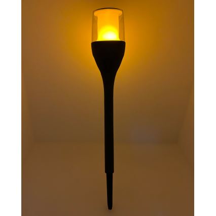 LED-Solarleuchte LED/1,2 V 800 mAh IP44 schwarz